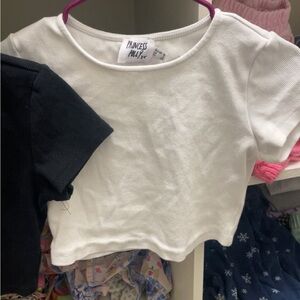Princess Polly White Crop Top